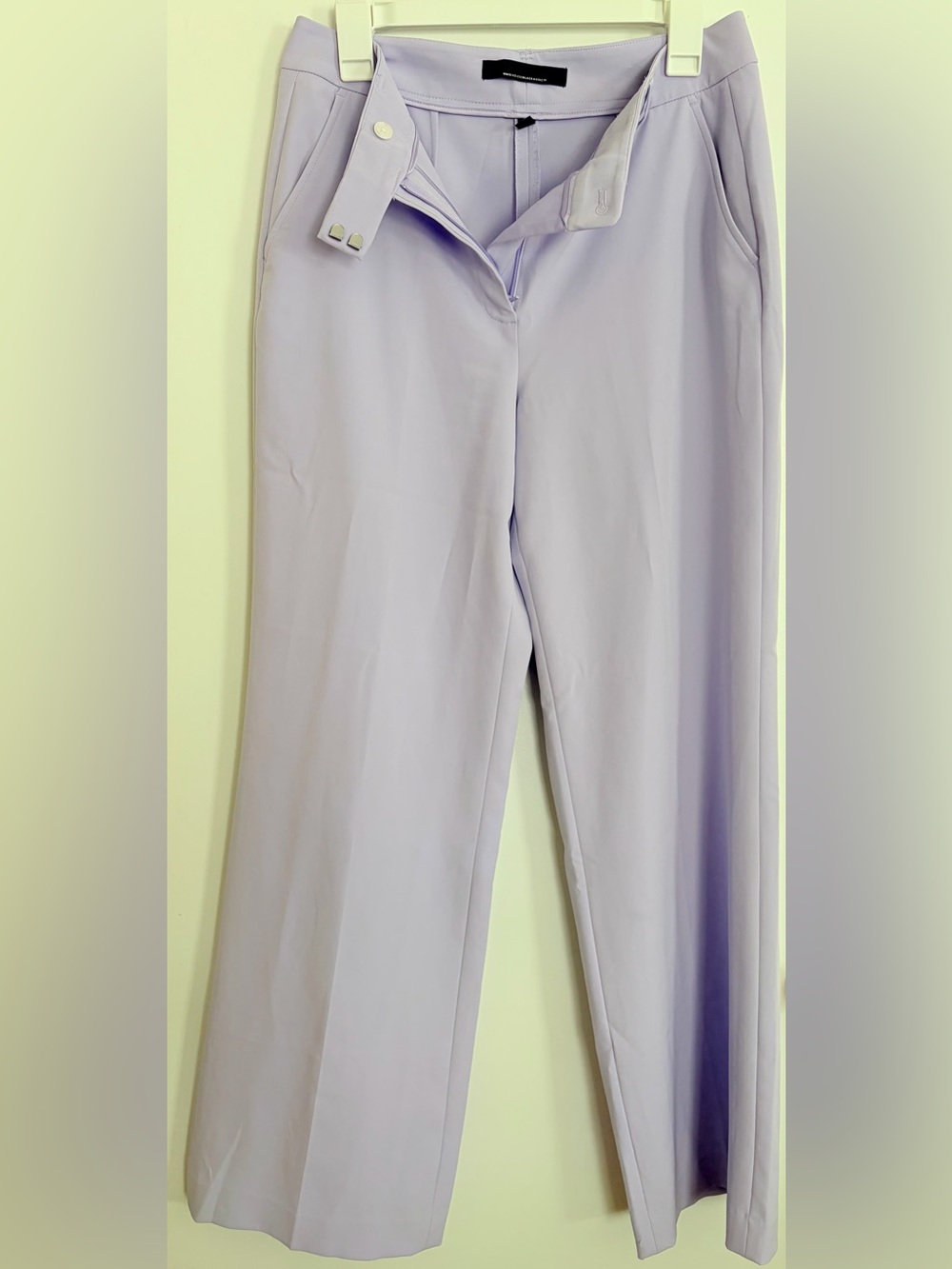 White House Black Market Lavender Wide-Leg Dress Pants